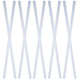 Healeved Transparente Klemmschienen A4 aus Robustem Kunststoff – 10 Stück Buchbinder Zugstangenclip für Loseblattordner Slide Grip Bindungsstangen für Büro Schule und Zuhause