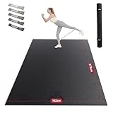 HAPBEAR Extra Große Yoga Matte,Yogamatte 183cm x 122cm x 8mm/213cm x 152cm x 8mm, Rutschfest PVC Gymnastikmatte Sportmatte Fitnessmatte Schuhfreundlich