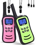 QUOLIX Walkie Talkies for Adults and Kids, Rechargeable Walkie Talkie with Flashlight and 8 PMR Channels, VOX 2 Way Radios, Toys Gifts Walkie Talkie for Outdoor Adventures Hiking Camping Garden