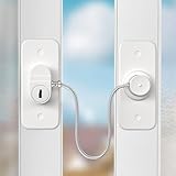 Kühlschrankschloss, Kindersicherung Haustür Ohne Bohren, Fensterschutz Kinder, Schrank Kindersicherung, 2 Stück Fensterschloss nur Kippen, Child Pet Safety Cabinet Lock for Childproof