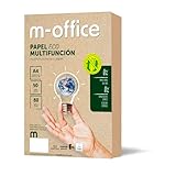 Recyclingpapier, DIN A4, 80 g, Papier für Kopierer und Drucker, 1 Packung mit 50 Blatt A4, 100% Recyclingpapier, m-office (50 Blatt)