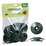 Futura-Shop Schneckenschutz Schneckenfalle 10er Set wetterfest | Schneckenabwehr gegen Nacktschnecken befüllbar mit Schneckenkorn umweltfreundlich & wiederverwendbar | Schutz für Garten, Böden & Beete