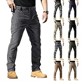 Generisch Cargohose Herren Leichte Outdoor Hosen Wanderhose Freizeithose Mit Seitentaschen Arbeitshosen MäNner Ripstop Taktische Trekkinghose wasserdichte Tactical Hose Sommer Mit Taschen