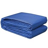 Poolpanda Premium Solarfolie 549 x 274 cm rechteckig | Stärke 400 µm | schwarz/blau | zuschneidbar | Solarplane für Pool | Poolheizung