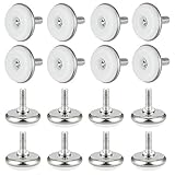 GOLRISEN 30 STK Verstellbare Möbelfüße M6*30mm Regulierschraube Möbelfüße Rund Nivellierfüße Stellfüße Leveling Füße Höhenverstellbare Schraubfüße Sockelfüße Füße für Möbel Tisch Schreibtisch (M6)