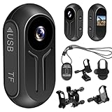 LXMIMI Aufgerüstete Action Cam, 120° Mini Action Videokamera, Magnet Mini Body Kamera, Tragbare Kleine Sport Kamera HD 1080P Actionkamera mit Display-Bildschirm für Fahrrad-und Motorrad-Helme