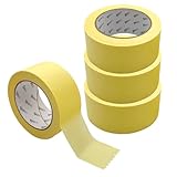 ARLI Malerkrepp 4x Abdeckklebeband 48 mm x 50m Kreppband Maler Krepp Malerband Kreppklebeband Abdeckband Profi Reispapier (4 Stück Rollen)