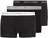 Tommy Hilfiger Herren 3er Pack Boxershorts Trunks Unterwäsche, Mehrfarbig (Grey Heather/Black/White), L