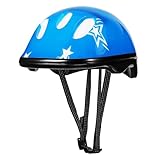 Toyvian Kinderhelm Verstellbar Blau mit Sternen Leichter Schutzhelm für Fahrrad Scooter Skateboard Robust und Sicher für Jungen und Mädchen für Outdoor Aktivitäten und Spielspaß
