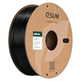 eSUN ABS+ Filament 1.75mm, ABS+HS Hochgeschwindigkeits 3D Drucker Filament Schnelligkeit ABS Plus, Maßgenauigkeit +/- 0.03mm, 1KG Spule (2.2 LBS) für 3D High Speed Drucker,Schwarz