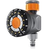 Brandson - Garten Wasser Zeitschaltuhr - Bewässerungsuhr - Wasserzeitschaltuhr – elektrische Bewässerungssteuerung – Dauer - Zyklus - Delay Funktion - intuitive Bedienung - Timer