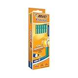 BIC Bleistift Evolution Original 655 HB mit Radierer, Schachtel à 12 Stück, grün