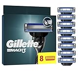Gillette Mach3 Base Nachfüllklingen für Männer, 8 Gillette Nachfüllklingen