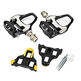 VOCUE Leichtgewichtige Clipless Fahrradpedale mit Stollen, Fahrradpedale, selbstsichernd, Rennrad, Fahrradzubehör