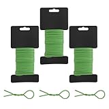 DIBALIYI 3pcs 2.5mm x 10m Pflanzenbinder, Grün Pflanzendraht Weich, Gartendraht Gummiert, Pflanzen Bindedrah Ummantelt für Die Gartenarbeit Heim Kletterpflanzen DIY-Bastelprojekte