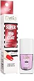 Delia Cosmetics - Super Shine Top Coat - Glänzende, glatte Nägel - Stärkende & schützende Nagelplatte - Acai Beeren Öl - Schnell trocknend - 11 ml
