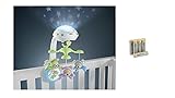 Fisher-Price CDN41 - 3-in-1 Traumbärchen Baby Mobile mit Halterung,Nachtlicht mit beruhigender Musik, White Noise und Sternenlicht Projektor, ab Geburt & Amazon Basics Performance Batterien Alkali, AA