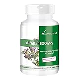 Alfalfa 1500mg - Großpackung Mit 360 Tabletten, Für 4 Monate – Vegan, 4-fach Konzentrierter Extrakt