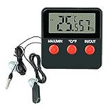 ZHITING Digitales Thermometer Hygrometer,Innen Temperatur Luftfeuchtigkeitsmessgerät Tragbares Hydrometer Feuchtigkeit für Reptilien,Terrarium, Haustiere,Wohnzimmer