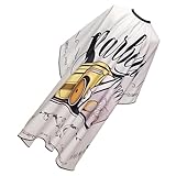 IMIKEYA Friseurumhang mit Schnappverschluss, Haarschneideumhang für Damen und Herren, wiederverwendbar, Friseurschürze, Salon, Haarschneidemantel, geeignet für Salon und Zuhause