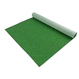 Primaflor Premium Rasenteppich - PARK, Grün | Viele Größen | Wasserdurchlässiger Vliesrasen mit Noppen | Robuster Outdoor Bodenbelag als Meterware für Balkon und Terrasse, MUSTERSTÜCK
