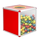 Lotterie-Box, Kasten Lotterie-Box 25cm, Transparente Lotterie-Box, Lotteriebox, Transparente Wahlurne, Spendenbox Für Spenden Verlosungen Abstimmungen