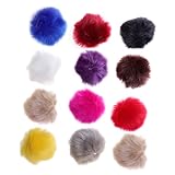Anneome 12 Stück Knäuel Aus Kaninchenfellimitat Pompons Fellbommeln Für Hüte Tasche Reiz Ball Filzbälle Fälschung Charme Pelzbommel Für Mützen Kugelgirlande Aus Filz