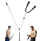 BOOSTEADY Kabelzug Fitness Latzug Gym Kabelzug Trizeps Latzug Arm Maschine Riemenscheiben System Längenverstellbares Fitness Kabelzug für Home Gym Fitnessgeräte