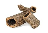 Korkrohr Happet - natürliche Korkeiche Rinde - Kletterzubehör für Reptilien, Wirbellosen und kleine Säugetiere, universell und ästhetisch für Terrarien und Volieren (10-15cm x 40cm)
