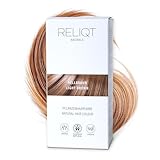 RELIQT Naturals – Pflanzenhaarfarbe Hellbraun 100% natürlich & permanent 100 g – Haarfarbe für gründliche Grauhaarabdeckung & gesunden Glanz – Naturkosmetik Haarfärbemittel zusatzstofffrei