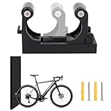 Generic Wandhalterung Fahrrad, Einstellbar Fahrradhalterung Boden für Wand, Fahrrad Aufhängung für MTB, Rennrad, E-Bike, Fahrradhalter Wand für Garage Zuhause (Schwarz)