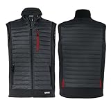 Uvex tune-up Herren Hybridweste - robuste Arbeitsweste - für Arbeit und Freizeit - Schwarz/Red - 4XL