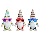 Guaber Sonnenbrille gesichtslose Puppe sitzende Ornamente Dekorationen Kleiner Zwerg für Festival Party Supplies Kind Einzigartige und künstlerische Dekoration