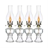 YKSJDFH Bauernhaus-Kerosinlampe, Öllampe, Vintage-Glas-Öllaterne, Notfall-Öllampe, Hurrikan-Laterne für Innen-, Umgebungsbeleuchtung, Dekoration, Outdoor-Camping-Nutzung