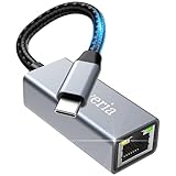 USB C auf Ethernet Adapter, Oliveria USB C zu RJ45 Gigabit Ethernet LAN Netzwerkadapter für iPhone 15 Pro, iPad Pro/Air, MacBook Pro/MacBook Air M1 M2, Galaxy S23, Surface Book, Dell XPS usw.