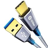 Fannoday USB A auf USB C Kabel 1m, 3.1 3.2 Gen 2, Schnell Datenkabel mit 10Gbps, Schnellladekabel 3.1A, Typ C Kabel Kompatibel mit Samsung Galaxy, SSD, Powerbank, Tablet, Laptop, Android Auto