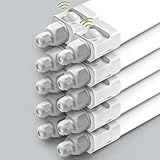 10er Pack LED Feuchtraumleuchte 150cm mit IR Bewegungsmelder, 45W 4000K LED Garagenlampe Kellerlampe Wannenleuchte mit Bewegungssensor, IP65 Wasserfest Led Deckenleuchte für Für Innen- und Außen