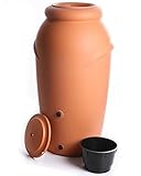Unbekannt Regenwassertonne 210L Terracotta mit Wasserhahn