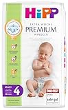 HiPP Extra Weiche Premium Windeln Größe 4 (Maxi, 9-14 kg), 96 Stück (2 Packungen mit 48), mit 3-fach Auslaufschutz und Duo Hautschutz
