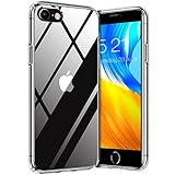 TORRAS Diamond Series für iPhone SE 2022 Hülle iPhone 7/8/SE 2020 (Vergilbungsfrei) Extrem Transparent Stoßfest Hard PC Back und Silikon Bumper Handyhülle Case Klar