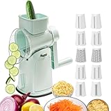 schneider - Rotierendes Reibeeisen Für Obst Und,Praktischer Handkurbel Küchenhelfer für Tomaten Karotten Kohl