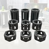 Höhensteine Set, 9 Säulen passend für Gravi Trax Junior in 3 Höhen, 30mm/50mm/100mm, Kompatibles Zubehör für Kugelbahn-Erweiterung, Grau