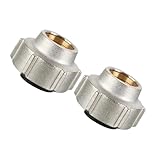 HOOLRZI 2 Stück 15 mm x 1,9 cm Heizsysteme Klemmverschraubung Messing Rohranschluss Mutter Rohrverschraubung Schlauchadapter dauerhaft