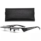 DEZP lazy glasses prisma brille spiegelbrille lazy readers Lazy Reader-Brille Prisma-Brille Liegend im Fernsehen Lesebrille Horizontale Lazy-Brille Inklusive Brillenetui + Brillenputztuch