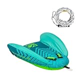 Mesle Funtube Cruzer, Set mit Leine, 1 Person, Wasserreifen für Kinder & Erwachsene, Towable Tube aufblasbar Wassersport, Schleppring für Boot & Jetski, Schleppreifen zum Ziehen