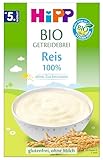 HiPP Bio Getreidebrei ohne Zuckerzusatz, 100 Prozent Reis, glutenfrei, 200g 7er Pack (7x200g)