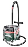 metabo Allessauger ASA 20 L PC -1200 W, 20 l Behälter, Staubklasse L - Nass-/Trockensauger mit integrierte Filterabreinigung, Gerätesteckdose, Antistatik, Mobil - 5,5 m Kabellänge