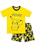 Pokémon Schlafanzug Jungen Pikachu Kurzer Schlafanzug Yellow 128