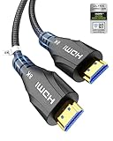 HDMI 2.1 Kabel 3 Meter - 8K Ultra High Speed HDMI Kabel - 48Gbps, 8K 60Hz, 4K 120Hz, Geflochten, eARC, ARC, HDCP 2.2 2.3 - Kompatibel mit PS5, Monitor3.3, UHD TV Apple Sony LG Samsung