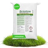 Grünling A&G-heute 25kg Eisendünger Pulver Rasendünger Frühjahr | für vermooste Flächen | Eisen-2-Sulfat Heptahydrat | für ca. 900m² Rasenfläche für sattes kräftiges dichtes Grün